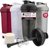 GOMOYO 28 oz 4-Pack Protein Mix Shakers | Leak-Proof & Blender-Safe